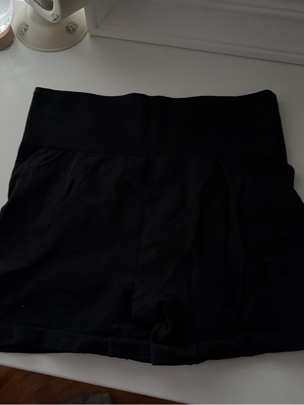 High-Waist Black Athletic Shorts for Women